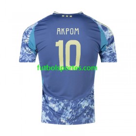Camiseta AFC Ajax Chuba Akpom 10 Segunda Equipación 2024/2025